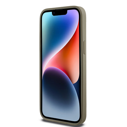 iPhone 14 Pro Max Kılıf DKNY Orjinal Lisanslı M-safe Şarj Özellikli 3D Yazılı Grid Pattern Kapak