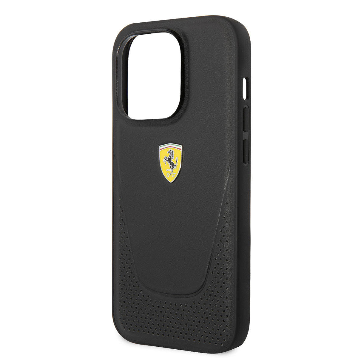 iPhone 14 Pro Max Kılıf Ferrari Deri Delikli Dizayn Kapak