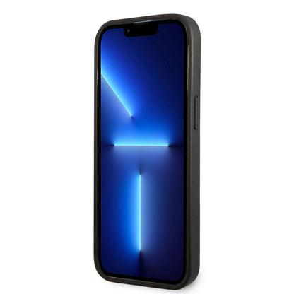 iPhone 14 Pro Max Kılıf Ferrari Deri Sarı Noktalı Dizayn Kapak