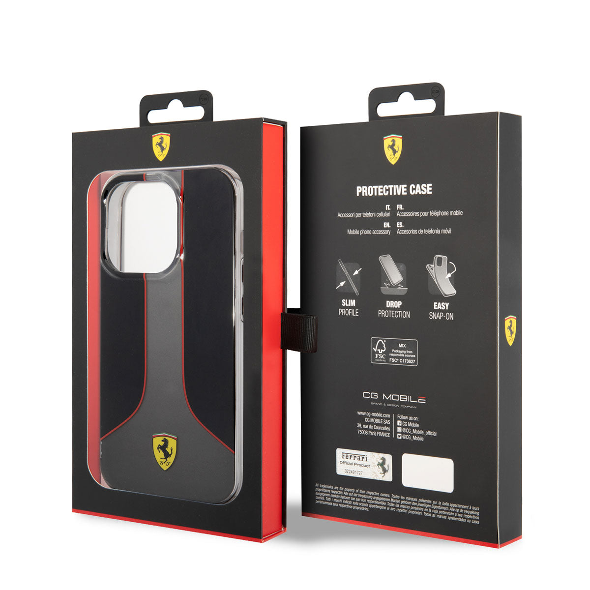 iPhone 14 Pro Max Kılıf Ferrari Gradient Baskılı Dizayn Kapak