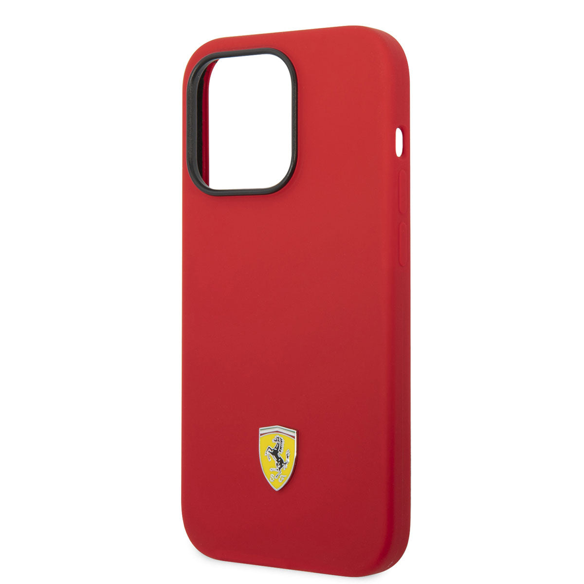iPhone 14 Pro Max Kılıf Ferrari M-safe Şarj Özellikli Silikon Metal Logo Dizayn Kapak