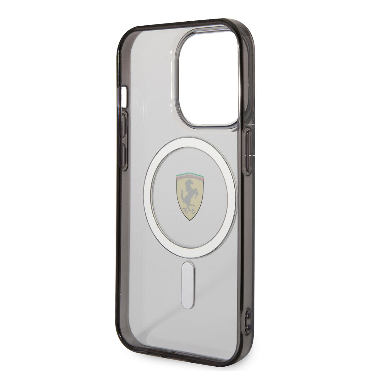 iPhone 14 Pro Max Kılıf Ferrari M-safe Şarj Özellikli Transparan Dizayn Kapak