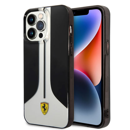 iPhone 14 Pro Max Kılıf Ferrari Orjinal Lisanslı 296 Çizgili Dizayn Kapak