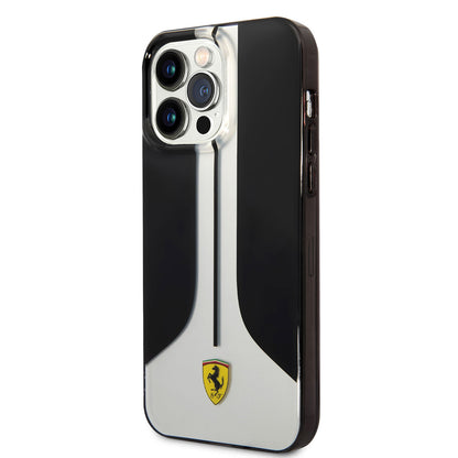 iPhone 14 Pro Max Kılıf Ferrari Orjinal Lisanslı 296 Çizgili Dizayn Kapak