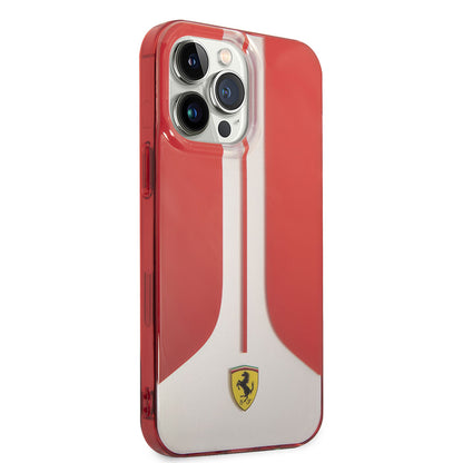 iPhone 14 Pro Max Kılıf Ferrari Orjinal Lisanslı 296 Çizgili Dizayn Kapak