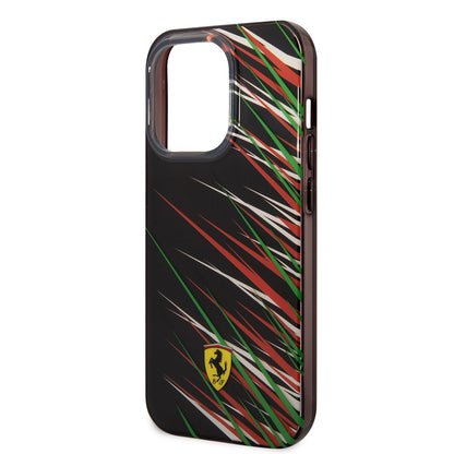 iPhone 14 Pro Max Kılıf Ferrari Orjinal Lisanslı Baskı Logolu Çimen Desenli Kapak