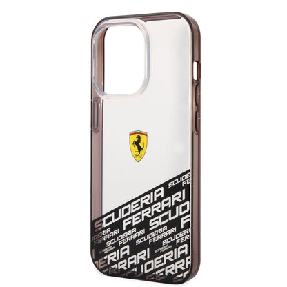 iPhone 14 Pro Max Kılıf Ferrari Transparan Alt Kısım Baskılı Dizayn Kapak