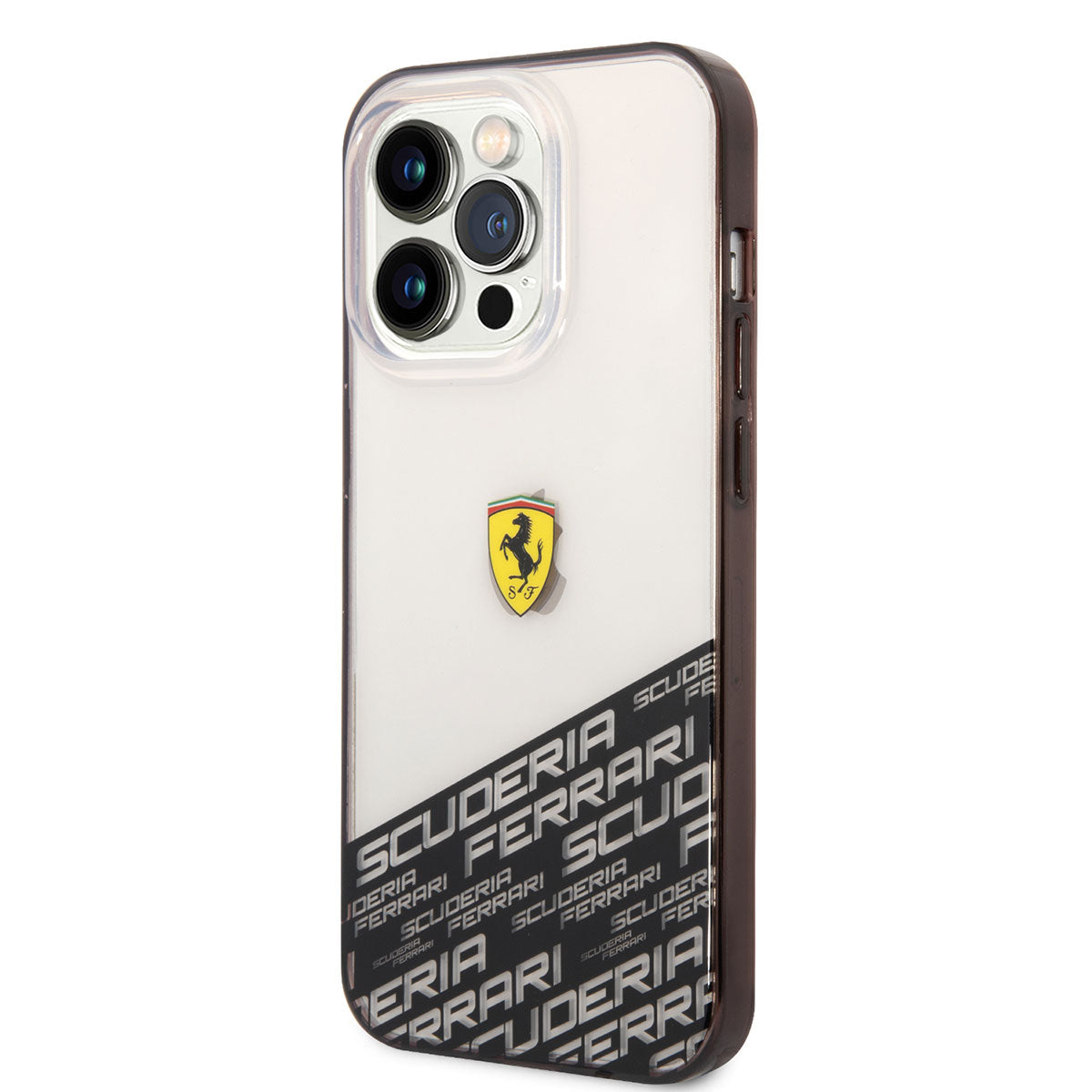 iPhone 14 Pro Max Kılıf Ferrari Transparan Alt Kısım Baskılı Dizayn Kapak