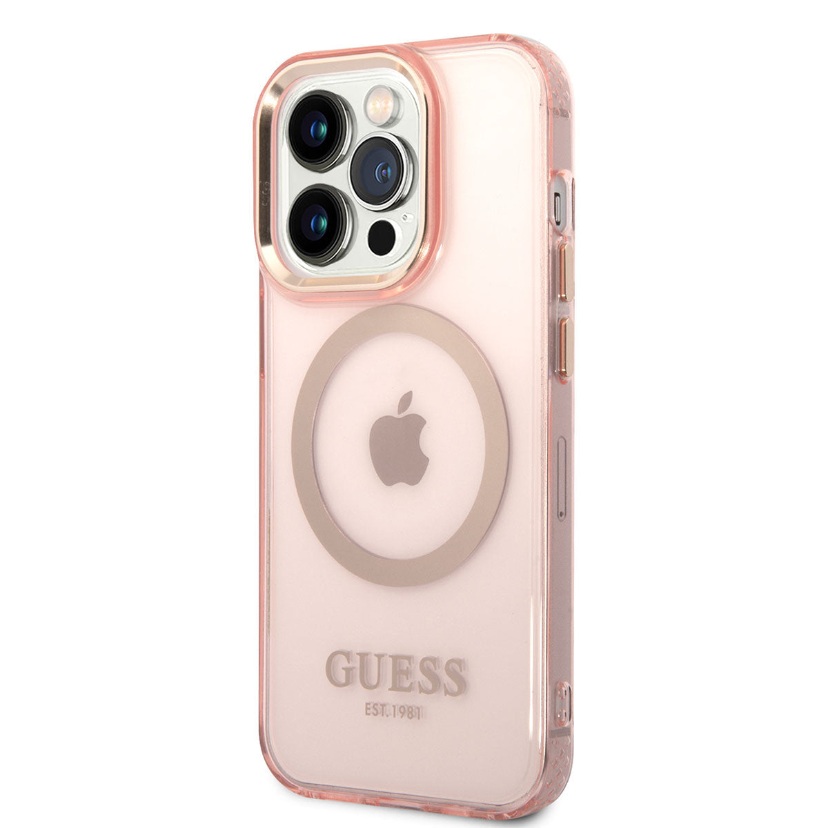 iPhone 14 Pro Max Kılıf GUESS M-safe Şarj Özellikli Airbagli Dizayn Kapak