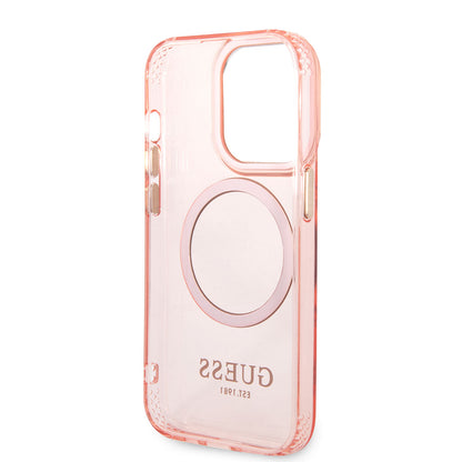 iPhone 14 Pro Max Kılıf GUESS M-safe Şarj Özellikli Airbagli Dizayn Kapak