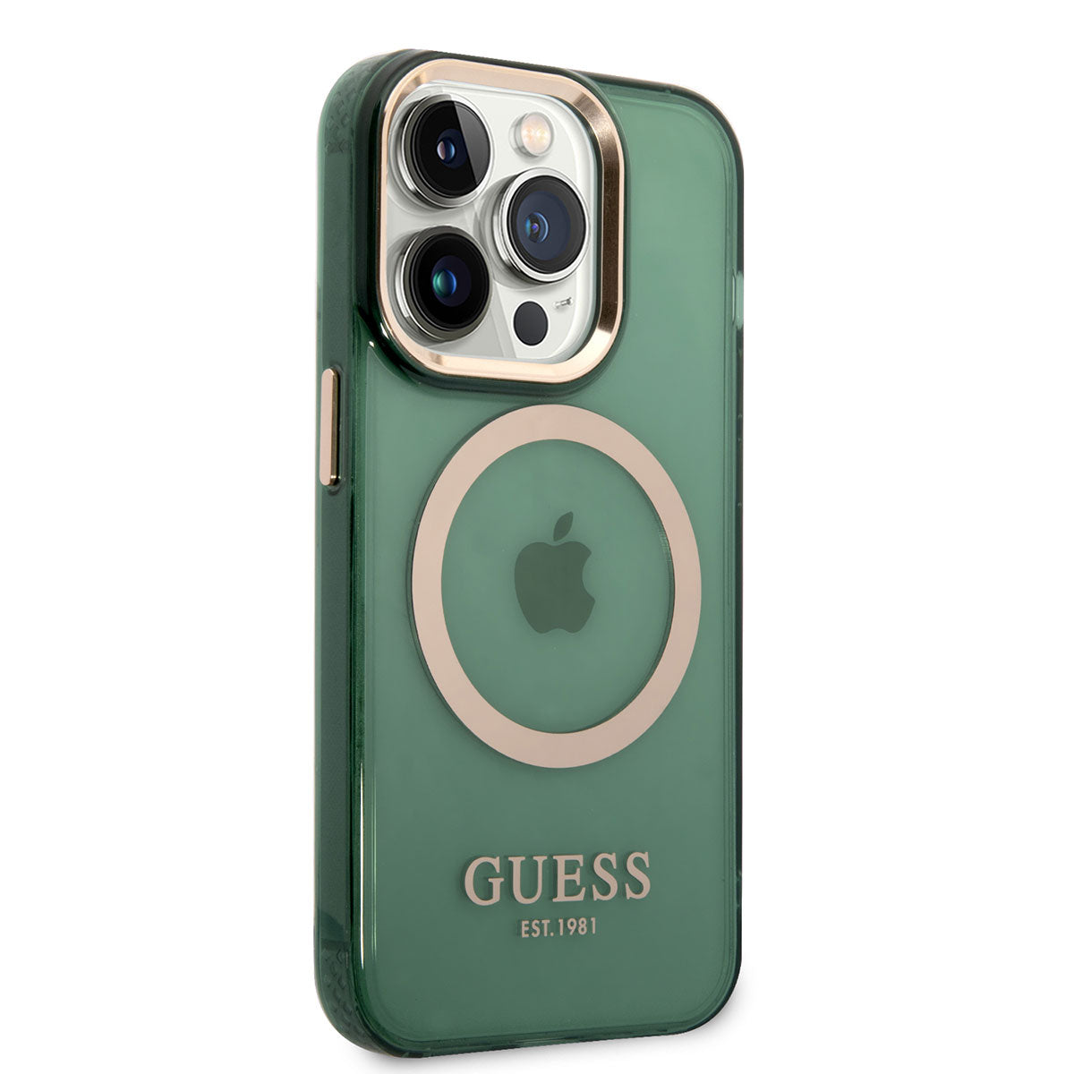 iPhone 14 Pro Max Kılıf GUESS M-safe Şarj Özellikli Airbagli Dizayn Kapak