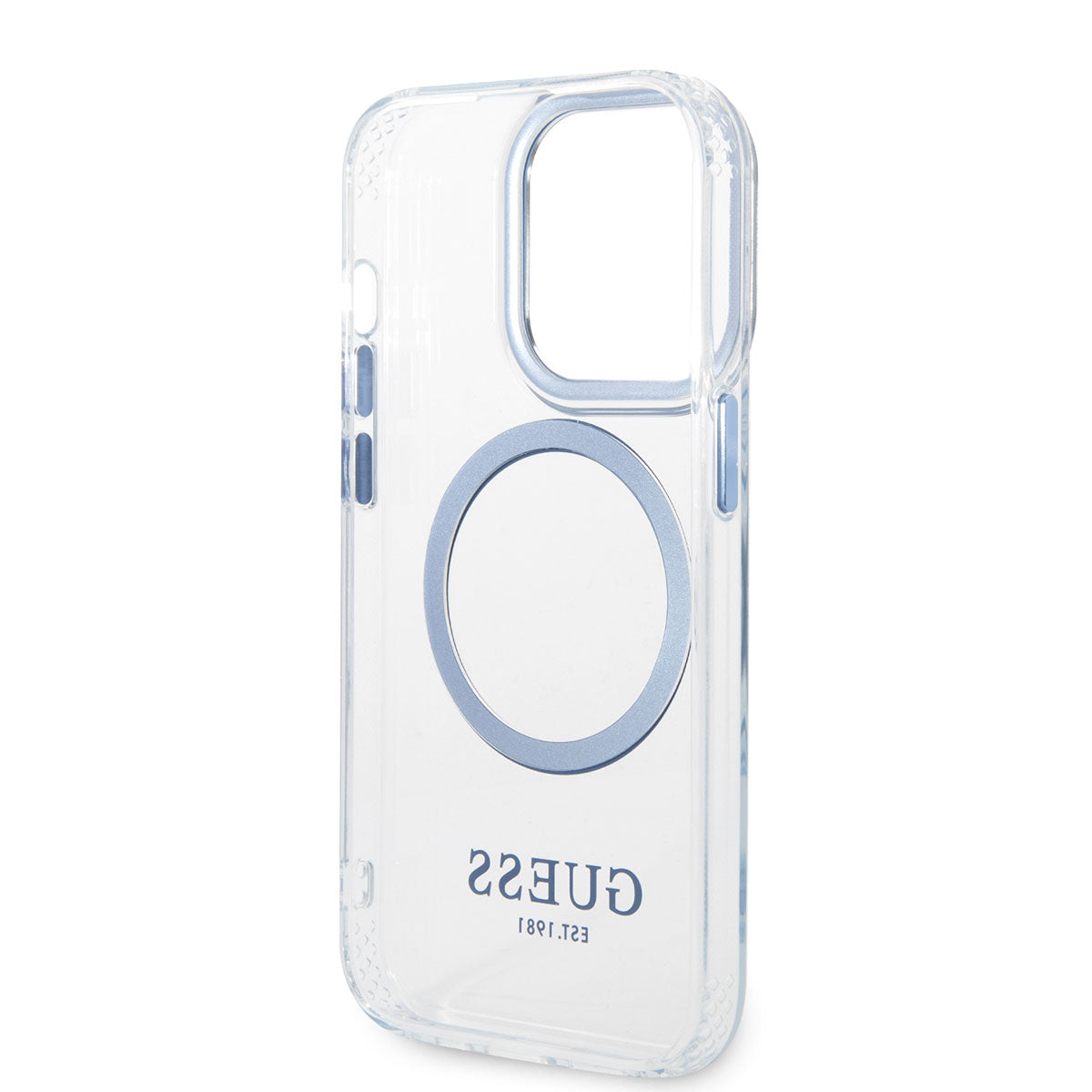 iPhone 14 Pro Max Kılıf GUESS M-safe Şarj Özellikli Metal Kamera Çerçeveli Kapak
