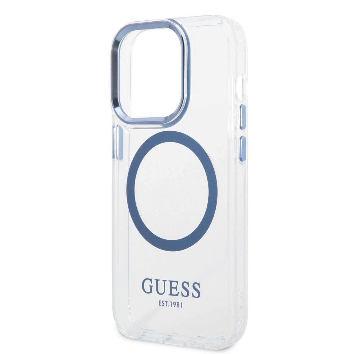 iPhone 14 Pro Max Kılıf GUESS M-safe Şarj Özellikli Metal Kamera Çerçeveli Kapak