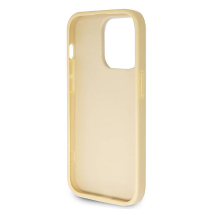 iPhone 14 Pro Max Kılıf Guess Orjinal Lisanslı 4G Büyük Metal Logolu Glitter Kapak