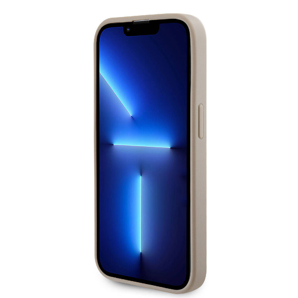 iPhone 14 Pro Max Kılıf Guess Orjinal Lisanslı Delikli Yazı ve 4G Glitter Büyük Metal Logolu Kapak