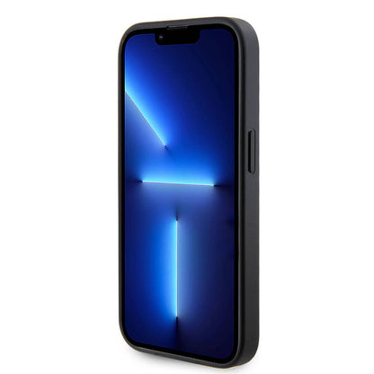 iPhone 14 Pro Max Kılıf Guess Orjinal Lisanslı Deri 4G Metal Logo Strass Kapak
