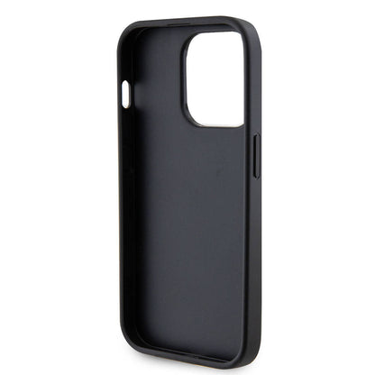 iPhone 14 Pro Max Kılıf Guess Orjinal Lisanslı Deri 4G Metal Logo Strass Kapak