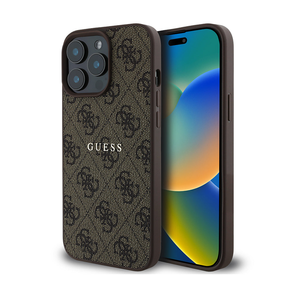 iPhone 14 Pro Max Kılıf Guess Orjinal Lisanslı M-safe Şarj Özellikli 4G Desen Yazı Logolu Kapak
