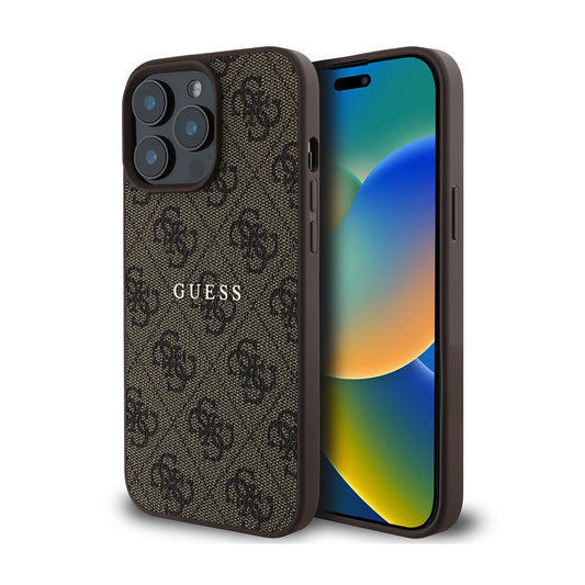iPhone 14 Pro Max Kılıf Guess Orjinal Lisanslı M-safe Şarj Özellikli 4G Desen Yazı Logolu Kapak