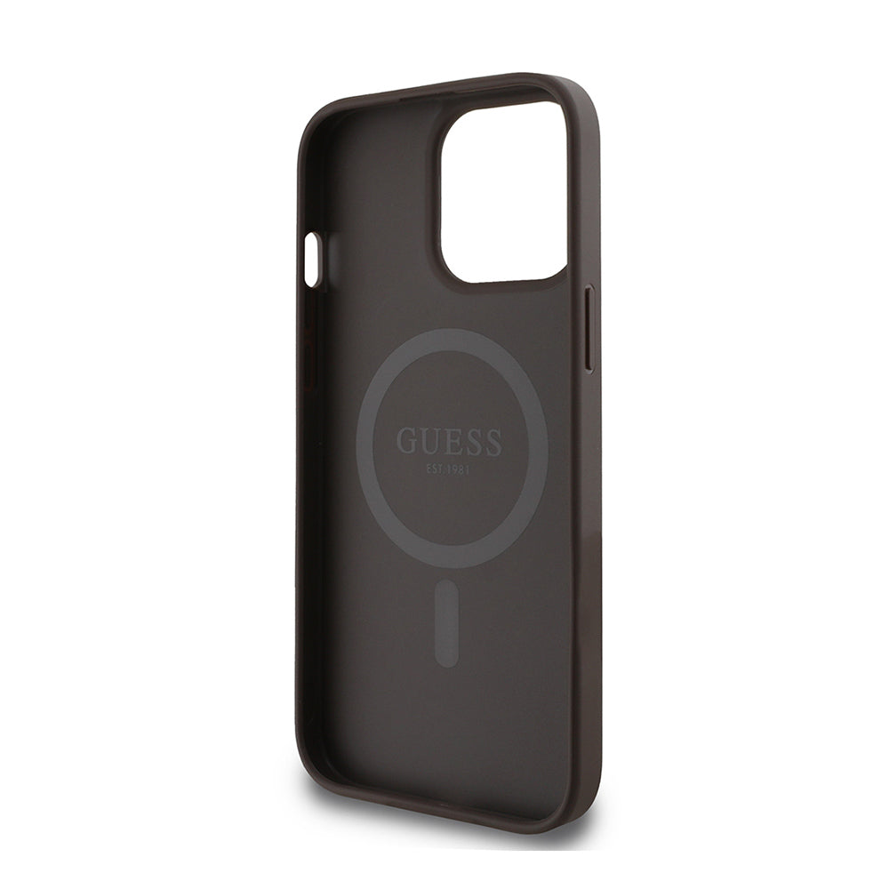 iPhone 14 Pro Max Kılıf Guess Orjinal Lisanslı M-safe Şarj Özellikli 4G Desen Yazı Logolu Kapak