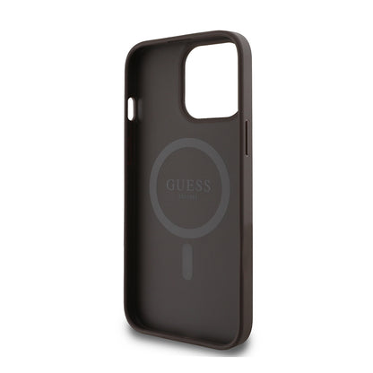 iPhone 14 Pro Max Kılıf Guess Orjinal Lisanslı M-safe Şarj Özellikli 4G Desen Yazı Logolu Kapak