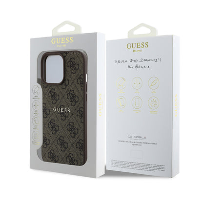iPhone 14 Pro Max Kılıf Guess Orjinal Lisanslı M-safe Şarj Özellikli 4G Desen Yazı Logolu Kapak