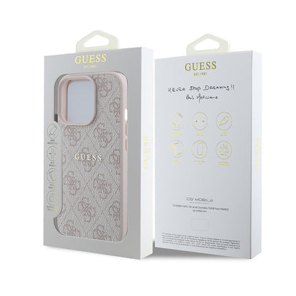 iPhone 14 Pro Max Kılıf Guess Orjinal Lisanslı M-safe Şarj Özellikli 4G Desen Yazı Logolu Kapak