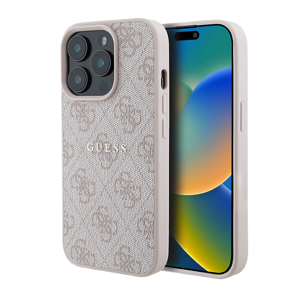 iPhone 14 Pro Max Kılıf Guess Orjinal Lisanslı M-safe Şarj Özellikli 4G Desen Yazı Logolu Kapak