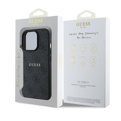 iPhone 14 Pro Max Kılıf Guess Orjinal Lisanslı M-safe Şarj Özellikli 4G Desen Yazı Logolu Kapak