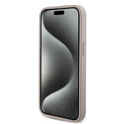 iPhone 14 Pro Max Kılıf Guess Orjinal Lisanslı M-safe Şarj Özellikli PU Halkalı 4G Desenli Yazı Logolu Kapak