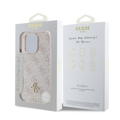 iPhone 14 Pro Max Kılıf Guess Orjinal Lisanslı M-safe Şarj Özellikli Small 4G Classic Kapak