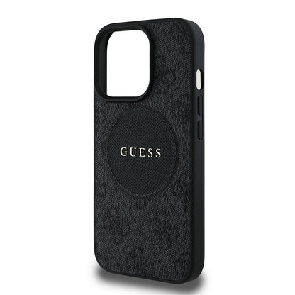 iPhone 14 Pro Max Kılıf Guess Orjinal Lisanslı M-safe Şarj Özellikli Yazı Logolu Circle Classic Kapak