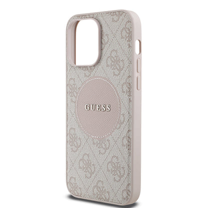 iPhone 14 Pro Max Kılıf Guess Orjinal Lisanslı M-safe Şarj Özellikli Yazı Logolu Circle Classic Kapak