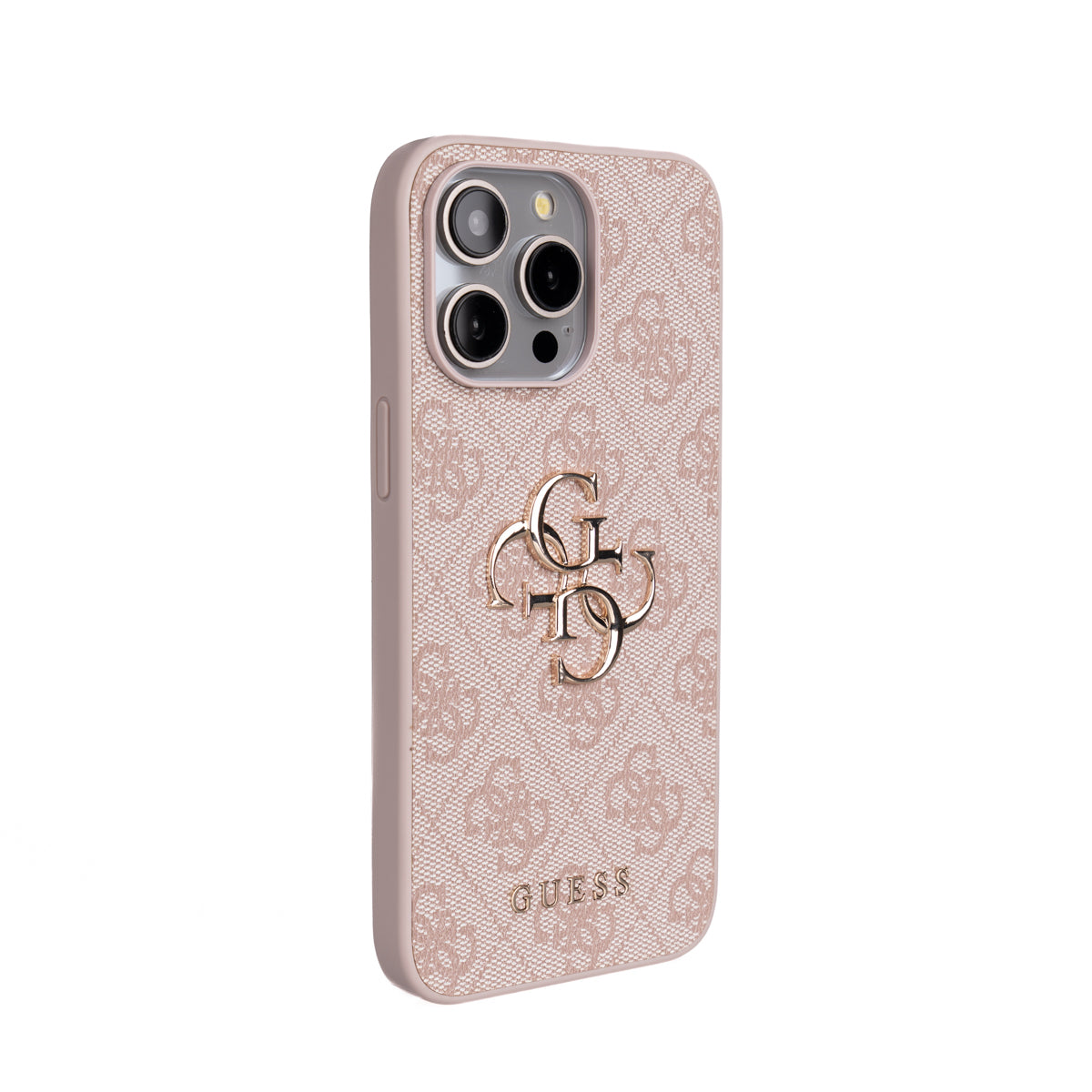 iPhone 14 Pro Max Kılıf Guess Orjinal Lisanslı PU Deri 4G Büyük Metal Logolu Çapraz Vücut Askılı Kapak