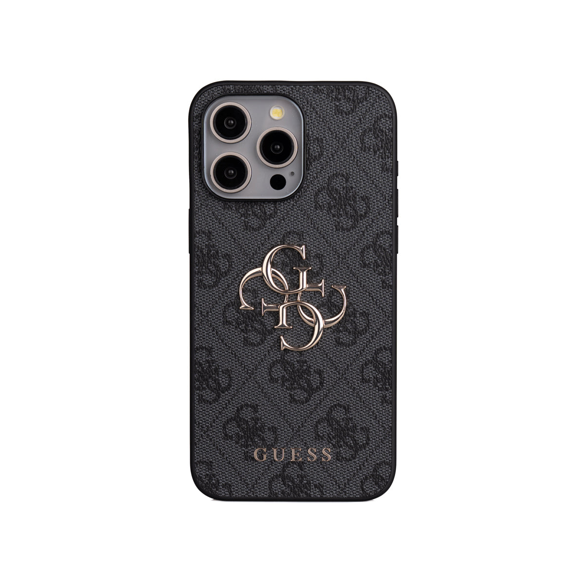 iPhone 14 Pro Max Kılıf Guess Orjinal Lisanslı PU Deri 4G Büyük Metal Logolu Çapraz Vücut Askılı Kapak