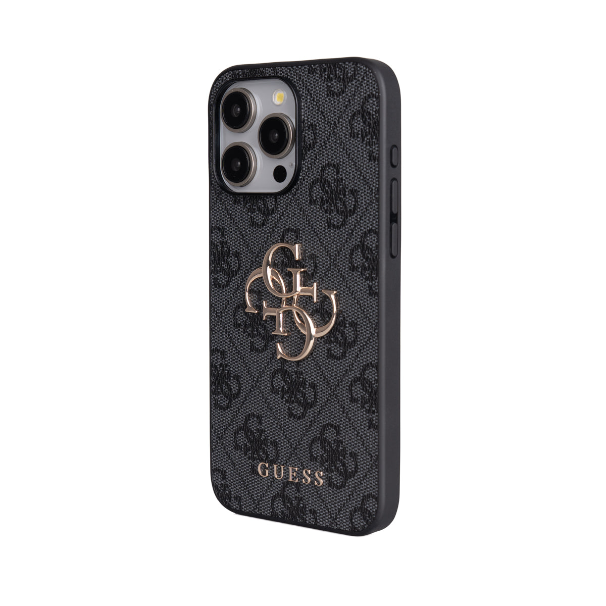 iPhone 14 Pro Max Kılıf Guess Orjinal Lisanslı PU Deri 4G Büyük Metal Logolu Çapraz Vücut Askılı Kapak