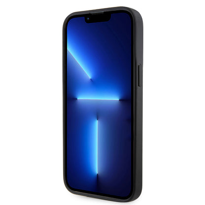 iPhone 14 Pro Max Kılıf Guess Orjinal Lisanslı Taşlı Arka Yüzey Üçgen Logolu Kapak