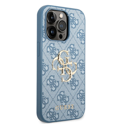iPhone 14 Pro Max Kılıf GUESS PU Deri Büyük Metal Logo Dizaynlı Kapak