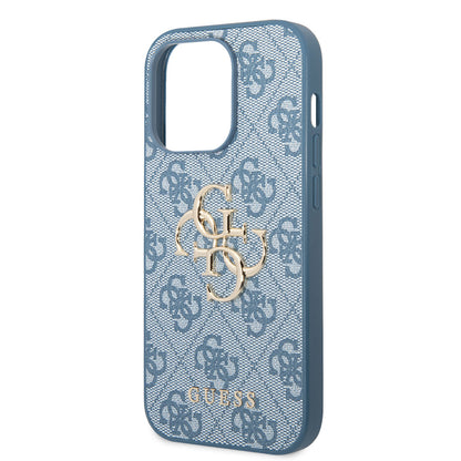 iPhone 14 Pro Max Kılıf GUESS PU Deri Büyük Metal Logo Dizaynlı Kapak