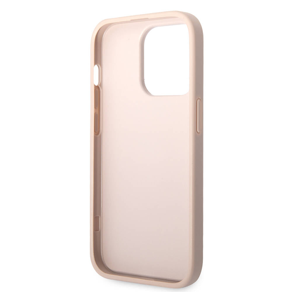 iPhone 14 Pro Max Kılıf GUESS PU Deri Büyük Metal Logo Dizaynlı Kapak