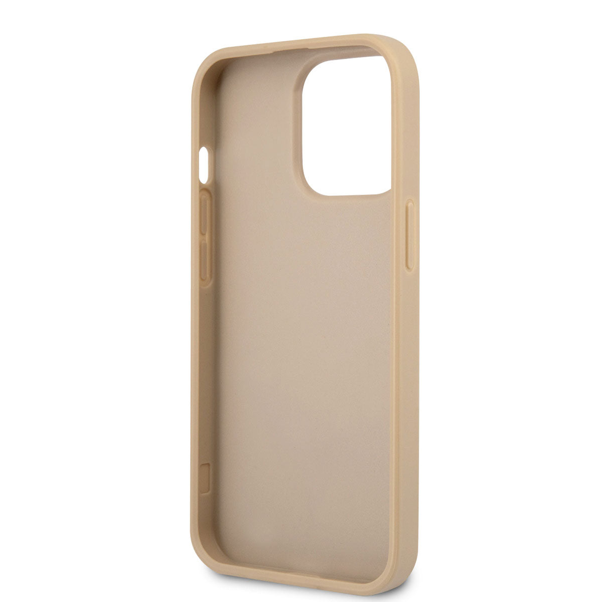 iPhone 14 Pro Max Kılıf GUESS PU Safran Deri Üçgen Logo Dizayn Kapak