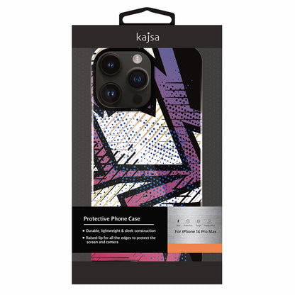 iPhone 14 Pro Max Kılıf HD Desenli Kajsa Shield Plus Grafiti Serisi Kapak