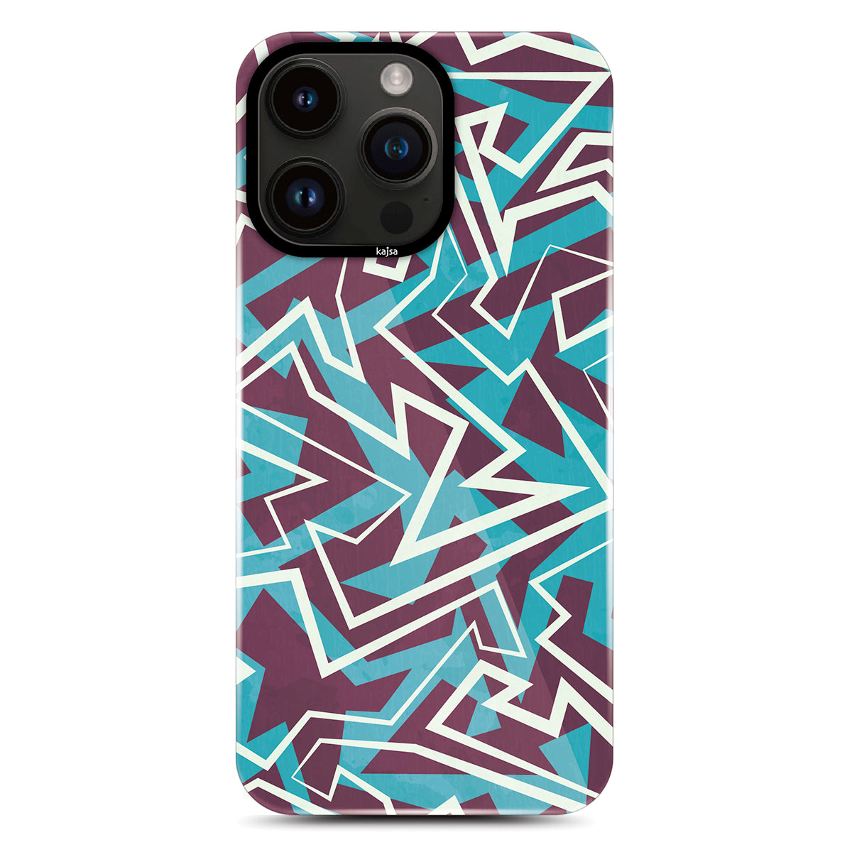 iPhone 14 Pro Max Kılıf HD Desenli Kajsa Shield Plus Grafiti Serisi Kapak