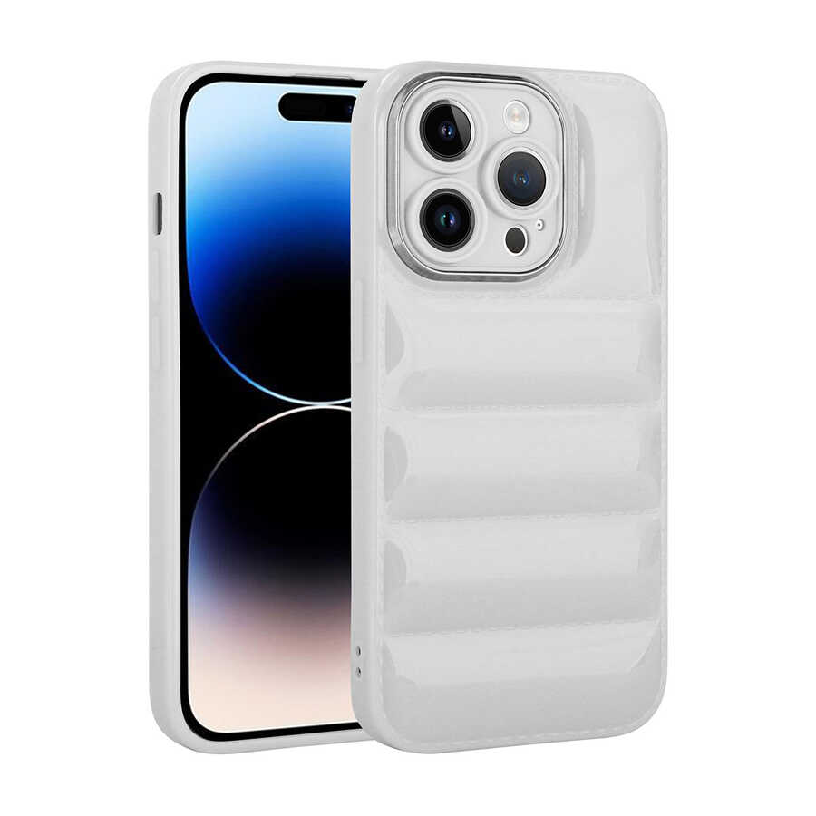 Apple iPhone 14 Pro Max Kılıf Kamera Korumalı Parlak Airbag'li Zore Galya Kapak