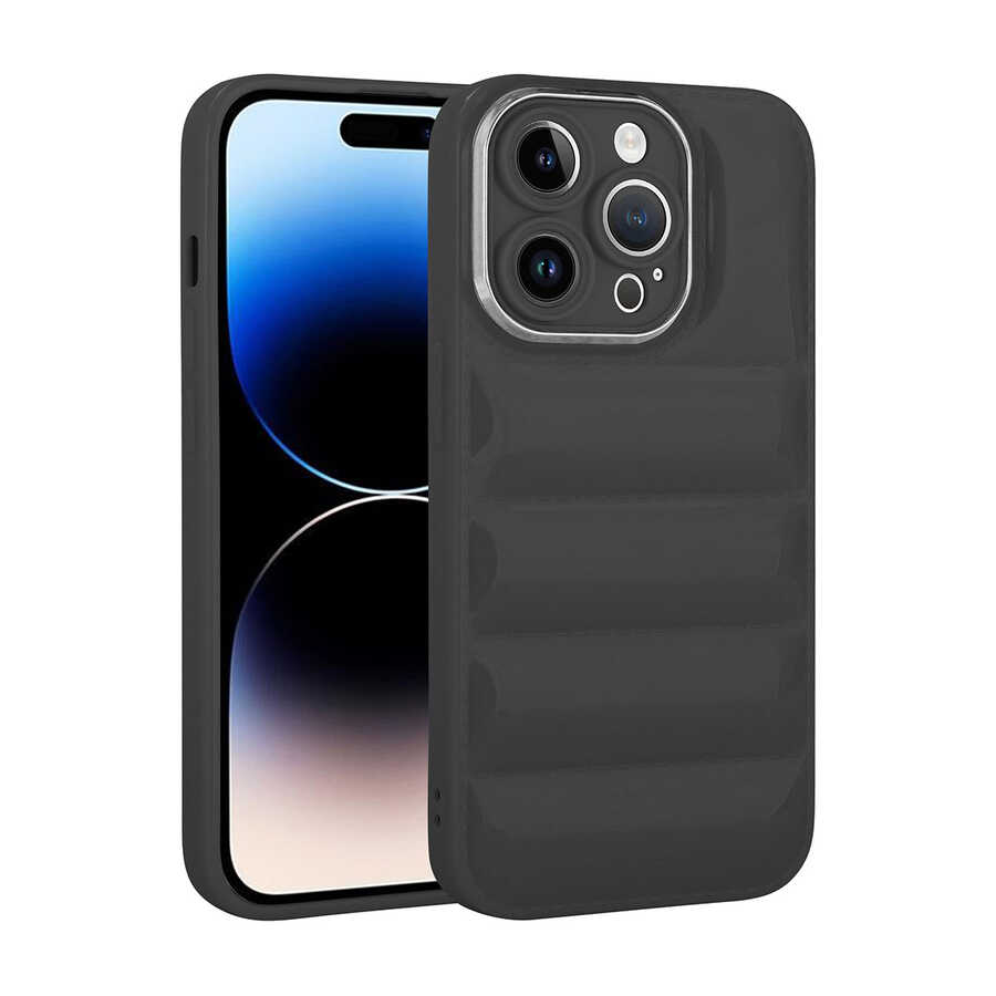 Apple iPhone 14 Pro Max Kılıf Kamera Korumalı Parlak Airbag'li Zore Galya Kapak
