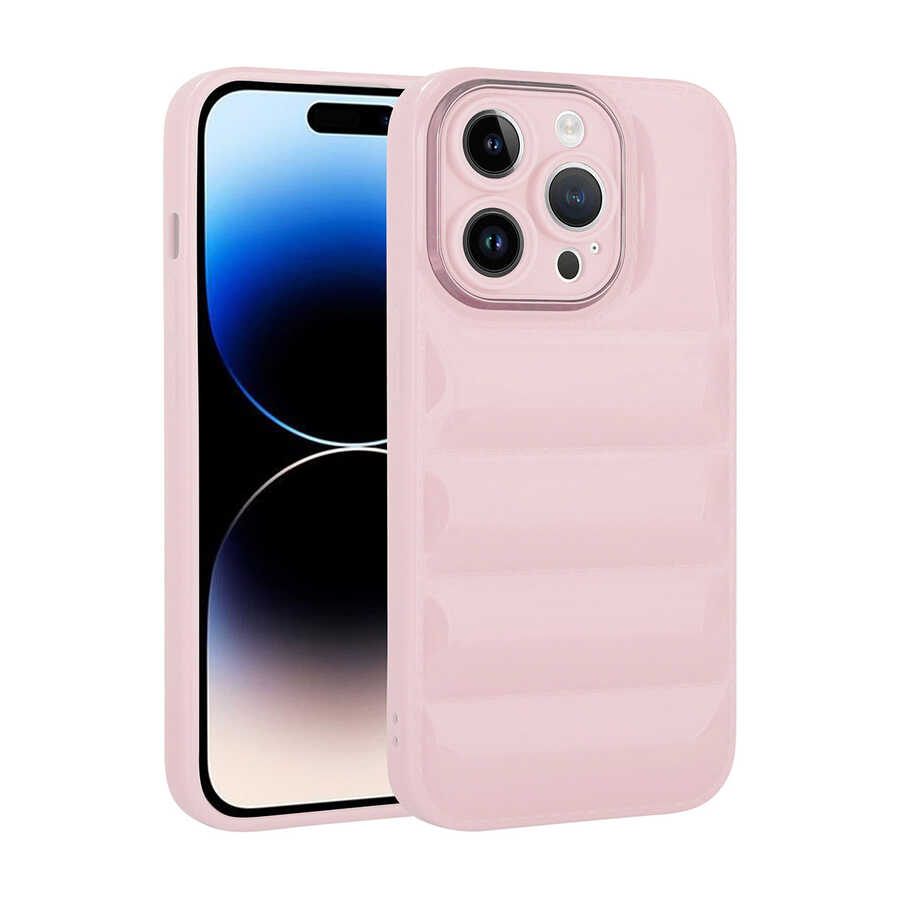 Apple iPhone 14 Pro Max Kılıf Kamera Korumalı Parlak Airbag'li Zore Galya Kapak