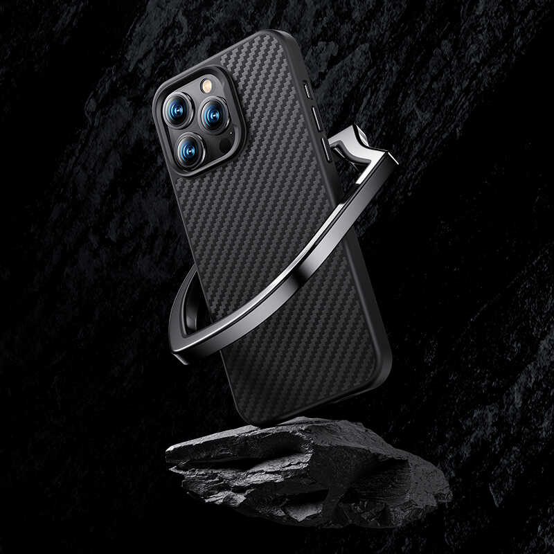 iPhone 14 Pro Max Kılıf Karbon Fiber Benks Civilian Aramid Protective Kapak