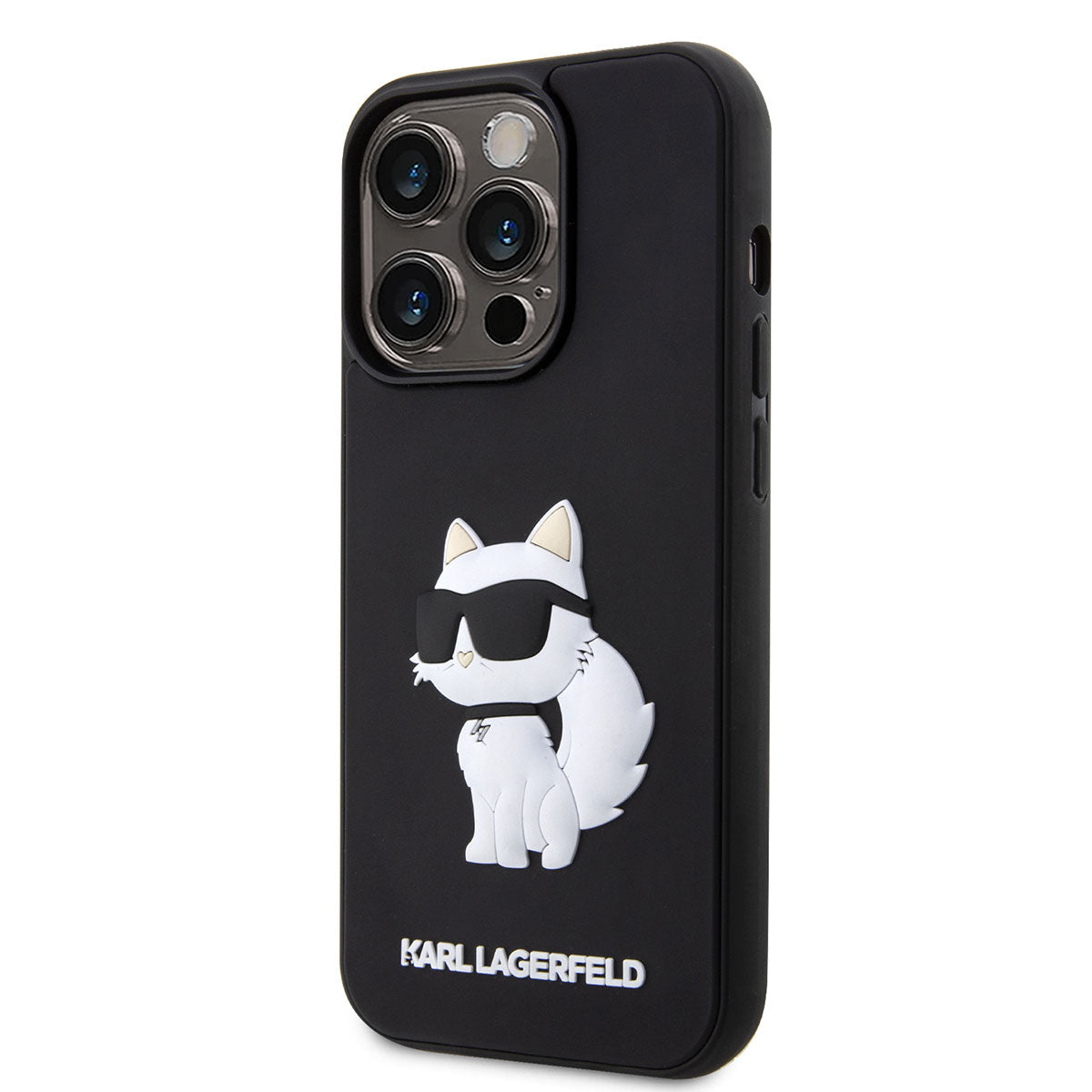 iPhone 14 Pro Max Kılıf Karl Lagerfeld 3D Rubber Choupette Dizayn Kapak