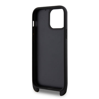iPhone 14 Pro Max Kılıf Karl Lagerfeld Boyun Askılı Kartlıklı Choupette Dizayn Kapak