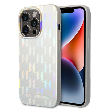 iPhone 14 Pro Max Kılıf Karl Lagerfeld Hologram Dizayn Kapak